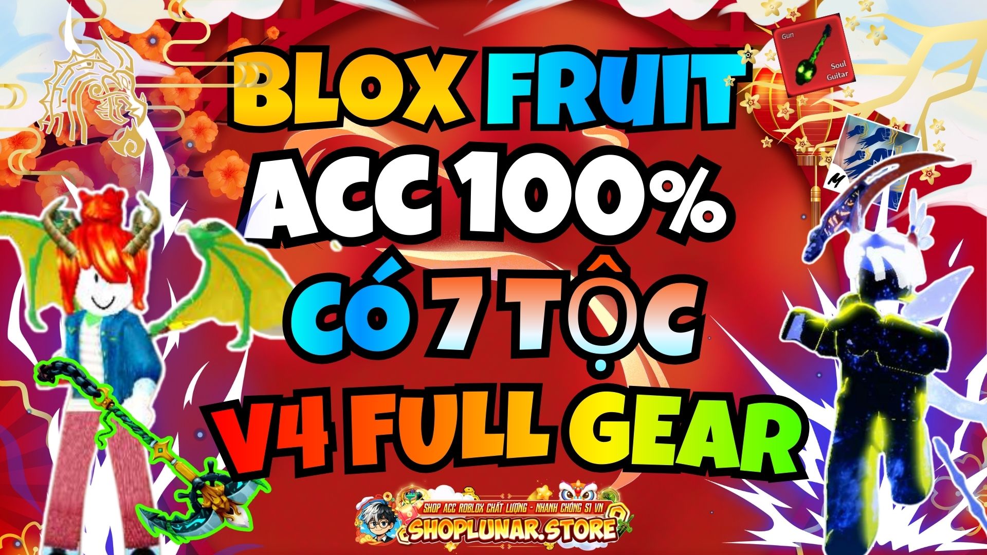 ACC 100% CÓ 7 TỘC V4 FULL GEAR